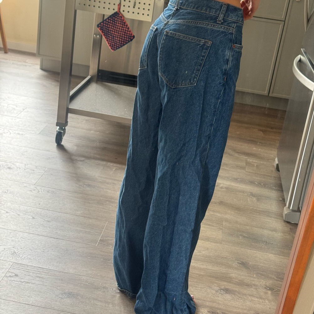Reformation Cary Low Rise Slouch in Cleary
